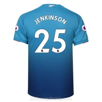 Arsenal 2017/18 Away JENKINSON #25 Shirt Soccer Jersey