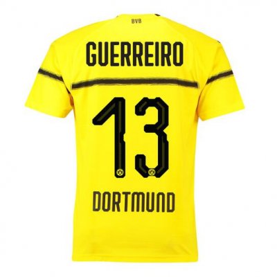Borussia Dortmund 2018/19 Guerreiro 13 Cup Home Shirt Soccer Jersey