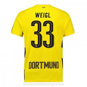 Borussia Dortmund 2017/18 Home Weigl #33 Shirt Soccer Jersey