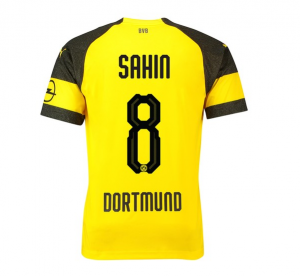 Borussia Dortmund 2018/19 Sahin 8 Home Shirt Soccer Jersey