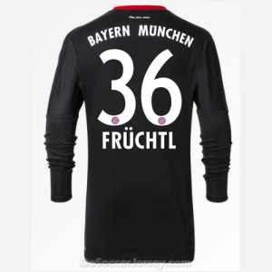 Bayern Munich 2017/18 Goalkeeper Früchtl #36 Black Long Sleeved Shirt