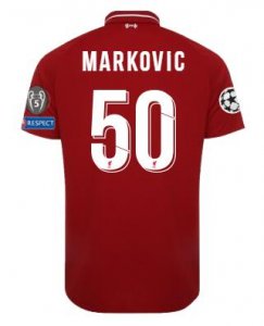 Liverpool 2018/19 Home MARKOVIC Shirt UCL Soccer Jersey