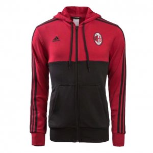 AC Milan 2017/18 Red Presentation Hoodie Full Zip Jacket