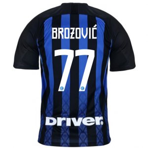 Inter Milan 2018/19 BROZOVIC 77 Home Shirt Soccer Jersey