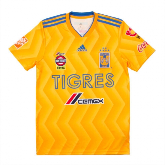 Tigres UANL 2018/19 Home Shirt Soccer Jersey - Click Image to Close