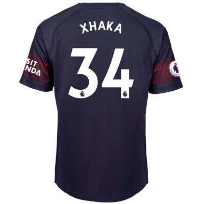 Arsenal 2018/19 Granit Xhaka 34 Away Shirt Soccer Jersey