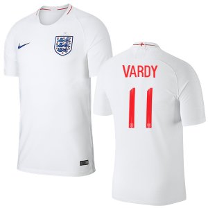 England 2018 FIFA World Cup JAMIE VARDY 11 Home Shirt Soccer Jersey