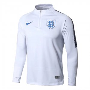England 2018 World Cup Zipper Training Sweat Shirt White