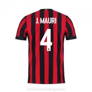 AC Milan 2017/18 Home J.Mauri #4 Shirt Soccer Jersey