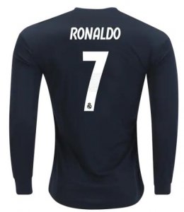 Cristiano Ronaldo Real Madrid 2018/19 Away Long Sleeve Shirt Soccer Jersey