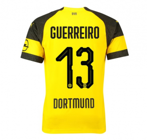 Borussia Dortmund 2018/19 Guerreiro 13 Home Shirt Soccer Jersey