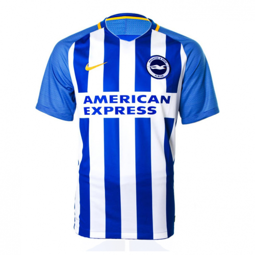 Brighton & Hove Albion 2017/18 Home Soccer Shirt Jersey