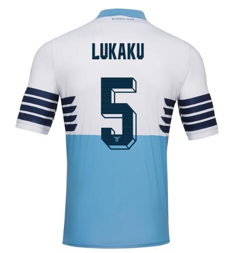 Lazio 2018/19 LUKAKU 5 Home Shirt Soccer Jersey - Click Image to Close