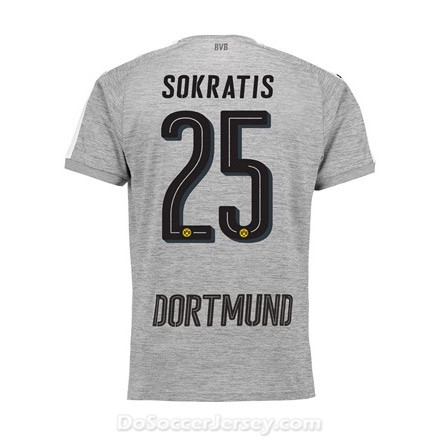 Borussia Dortmund 2017/18 Third Sokratis #25 Shirt Soccer Jersey